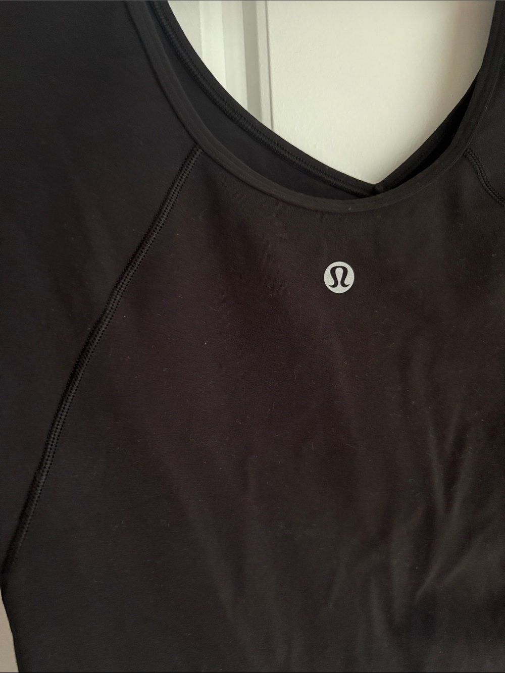 Long sleeve align top in black - Picture 3 of 3